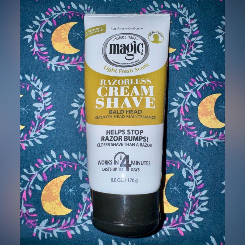Magic Razorless Cream Shave Bald Head Smooth Head Maintenance Light Fresh Scent